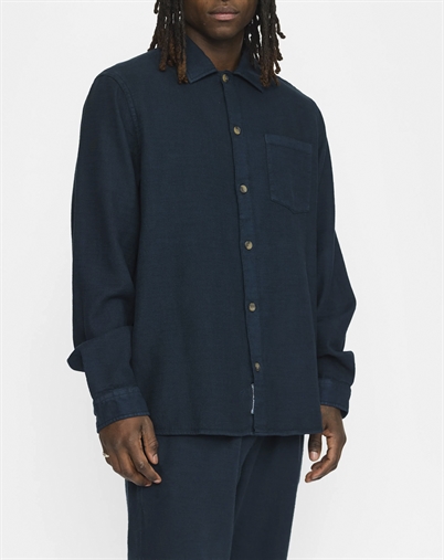 Revolution - Casual Skjorte - Dark Blue
